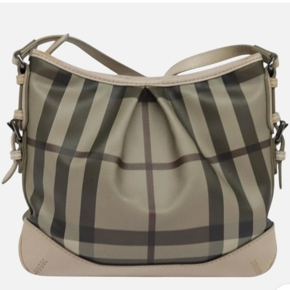 Burberry Tan Plaid Women's Crossbody Bag - Picture 5 of 9